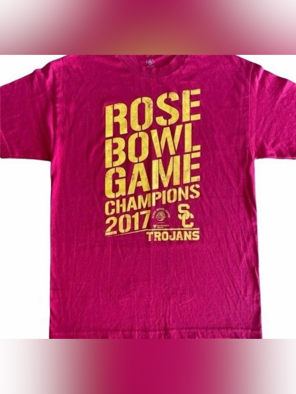 NCAA USC Trojans 2017 Rose Bowl Champions T-Shirt - Size Large